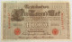 GERMANY 1000 MARK 1910 #alb018 0475 - 1.000 Mark