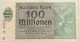 GERMANY 100 MILLIONEN MARK 1923 #alb012 0091 - 100 Miljoen Mark