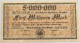 GERMANY 5 MILLIONEN MARK 1923 REICHSBAHN DRESDEN #alb012 0085 - 5 Mio. Mark