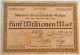 GERMANY 5 MILLIONEN MARK 1923 SAULGAU #alb002 0373 - 5 Millionen Mark