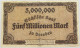 GERMANY 5 MILLIONEN MARK 1923 DRESDEN #alb010 0155 - 5 Mio. Mark