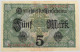 GERMANY 5 MARK 1917 #alb019 0005 - 5 Mark