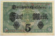 GERMANY 5 MARK 1917 #alb066 0513 - 5 Mark