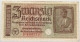 GERMANY 20 MARK DRITTES REICH #alb016 0059 - 20 Reichsmark