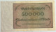 GERMANY 500000 MARK 1923 #alb066 0525 - 500.000 Mark