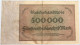 GERMANY 500000 MARK 1923 #alb004 0473 - 500000 Mark