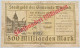 GERMANY 500 MILLIARDEN MARK WURZACH 1923 #alb002 0315 - 500 Mrd. Mark