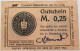 GERMANY STASSFURT 0,25 MARK 1919 #alb004 0205 - Other & Unclassified