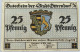 GERMANY NOTGELD OTTERNDORF 25 PFENNIG 1920 #alb005 0087 - Andere & Zonder Classificatie