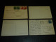 PISA 2 / ROMA / BOLOGNA - LOT DE 4 CARTES  2 CARTES AFFRANCHI ET BEAU TAMPON (D.B) - Sammlungen & Sammellose