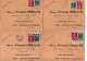 LOT DE 6 LETTRES AFFRANCHIES N° 190+ N° 291 - OBLITERATIONS DIVERSES - ANNEE 1934 - 1921-1960: Période Moderne