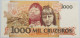 BRAZIL 1000 CRUZEIROS TOP #alb014 0321 - Brésil