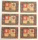 COLLECTION BANKNOTES NOTGELD GERMANY ALTENBURG 6pc #alb067 0479 - Sammlungen & Sammellose