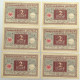 COLLECTION BANKNOTES GERMANY 2 MARK 1920 DARLEHNSKASSENSCHEIN 6pc #alb067 0491 - Collections & Lots