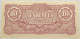 JAPANESE GOVERNMENT BURMA 10 RUPEES #alb018 0141 - Japon