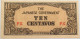 JAPAN 10 CENTAVOS WW2 PHILIPPINES TOP #alb014 0465 - Japan