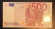 500 EUROS BANKNOTE+2002+PREFIX-X+SIGNATURE GUVERNER JEAN CLAUDE TRICHET+RARE+LOW NUMBER - 500 Euro