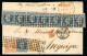 1854, Lettre Pour Arequipa (Pérou), Affranchissement - 1853-1860 Napoleon III