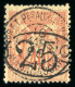 1896, Type Sage, Y&T N°27 O Surcharge Ellipse 25c, - Autres & Non Classés