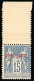 1899, Type Sage 15 Centimes Bleu Surchargé, Emission - Neufs