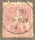 Trinidad 1863-80 1s Mauve Wmk Crown CC Scarce Postmark !  (BWI British Empire Colonies Commonwealth - Trinidad & Tobago (...-1961)