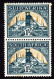 SOUTH AFRICA - 1936 GOLD MINE VERTICAL PAIR LIGHTLY MOUNTED MINT LMM * SG 57 (2SCANS) - Unused Stamps