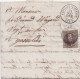 34582# BELGIQUE LEOPOLD MEDAILLON N° 10 LETTRE Obl 42 FONTAINE L'EVEQUE 1861 Pour GOSSELIES - 1849-1865 Medallones (Otros)