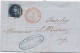 34588# BELGIQUE LEOPOLD MEDAILLON N°7 LETTRE Obl 94 PERUWELZ 1856 Pour GOSSELIES - 1849-1865 Medaglioni (Varie)