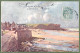 CPA Illustration Signée -  ARROMANCHES -  LA PLAGE ET LA DIGUE - Illustrateur Eugène Bourgeois - Bourgeois