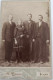 Photographie - Trois Hommes Et Une Jeune Fille - Photo Marianni - Collée Sur Carton Dim:17/11 Cm - Anonymous Persons