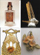 4 Cpm René LALIQUE : Flacon Parfum, Broche Pensées; Pendentif-broche; Bouchon Radiateur - Objets D'art