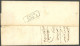 BADEN 5 BRIEF, 1859, 1 Kr. Schwarz, 3x Als Mehrfachfrankatur Mit Uhrradstempel 5 Und Nebenstempel 6 Und L2 MEERSBURG Nac - Brieven En Documenten