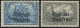 BAYERN 149A,150A , 1919, 2 M. Dunkelgrauultramarin Und 3 M. Violettschwarz, Falzrest, 2 Prachtwerte, Mi. 97.- - Mint