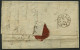 HAMBURG VORPHILA 1817, HAMBURG.,roter L2 Mit Turm Auf Brief Nach Manchester, Rückseitiger Transitstempel, Feinst - Other & Unclassified