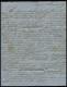 HAMBURG VORPHILA 1859, Fußpoststempel F.P. 20/2 Auf Forwarded-Letter Von Bogota (Kolumbien) Nach Hamburg, Prachtbrief, R - Andere & Zonder Classificatie