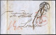 HAMBURG - GRENZÜBERGANGSSTEMPEL 1845, T 25 FEB, In Rot Auf Brief Von BRESLAU Nach London, Rückseitiger Durchgangsstempel - Prefilatelia