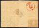 THURN Und TAXIS 1843, Halbkreisstempel LÜBECK F.TH. U. TAX. P.A., Roter Taxvermerk 34 Und Blauer Taxvermerk 32, Roter An - Préphilatélie