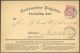 NDP 16 BRIEF, 1871, 1 Gr. Karmin Auf Correspondenzkarte Mit K2 JÜTEBORG Nach Leipzig, Rückseitiger Hufeisenstempel B. AU - Autres & Non Classés