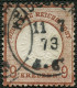 Dt. Reich 27b O, 1872, 9 Kr. Lilabraun, K1 HEIDELBERG, Farbfrisches Prachtstück, Fotobefund (eines Ehemaligen Paares) Kr - Gebraucht