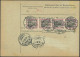 Dt. Reich 87I,91I BRIEF, 1911, 20 (2x) Und 50 Pf. (4x) Friedensdruck Auf Paketkarte Von BRESLAU Nach Winterthur, Pracht - Sonstige & Ohne Zuordnung