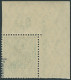 Dt. Reich 85IIe , Deutsches Reich 1915, Freimarke Nr. 85IIe, 5 Pf. Germania, Schwärzlichopalgrün, Kriegsdruck, POR Eckra - Ungebraucht