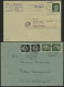 LOTS 1941-45, Partie Von 47 Verschiedenen Belegen Mit Hitler-Freimarken Frankaturen, Teils Seltene Kombinationen, Meist  - Covers & Documents