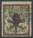 FREIE STADT DANZIG 100Xb O, 1922, 50 M. Lilarot/gold, Wz. X, Zeitgerechte Entwertung DANZIG 5, Pracht, Fotobefund Gruber - Autres & Non Classés