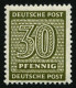 WEST-SACHSEN 135Xa , 1945, 30 Pf. Bräunlicholiv, Wz. 1X, Pracht, Kurzbefund Dr. Jasch, Mi. 200.- - Andere & Zonder Classificatie
