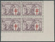 BELGIEN 386-92 VB , 1934, Tuberkulose Im Unteren Eckrandviererblock (1.75 Fr. Nur Unterrand), Prachtsatz, Mi. 1680.- - Sonstige & Ohne Zuordnung