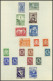 SAMMLUNGEN, LOTS , O, 1933-64, Teilsammlung Im Alten Album, Meist Prachterhaltung - Collections, Lots & Series