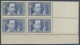 FRANKREICH 336-39 VB , 1936, Notleidende Geistesarbeiter In Eckrandviererblocks Mit Leerfeldern, Postfrisch, Pracht, Mi. - Other & Unclassified