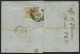 ÖSTERREICH 5Y BRIEF, 1855, 9 Kr. Blau, Maschinenpapier, Type IIIb, K1 RECOMMANDIRT WIEN, Rückseitig Defekte 6 Kr., Prach - Sonstige & Ohne Zuordnung