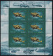 RUSSLAND KB , 1997, 850 Jahre Moskau, Hubschrauber, Puschkin, 3 Kleinbogen (Mi.Nr. 576-85, 589, 591-95), Pracht, Mi. 88. - Andere & Zonder Classificatie