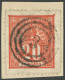 SCHWEDEN 16b BrfStk, 1865, 20 Ö. Dunkelziegelrot (Facit 16b2) Mit Zentrischem Dänischen Nummernstempel 3 (LÜBECK), Unten - Autres & Non Classés